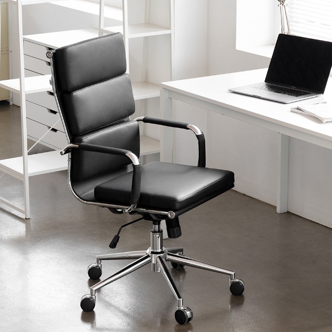 [mid century] CUBE 하이백 미드센추리 모던 의자 회의실 사무용 의자 인테리어 의자