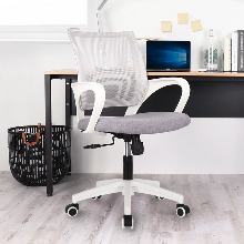 [mesh] CPS 화이트프레임 사무용 의자